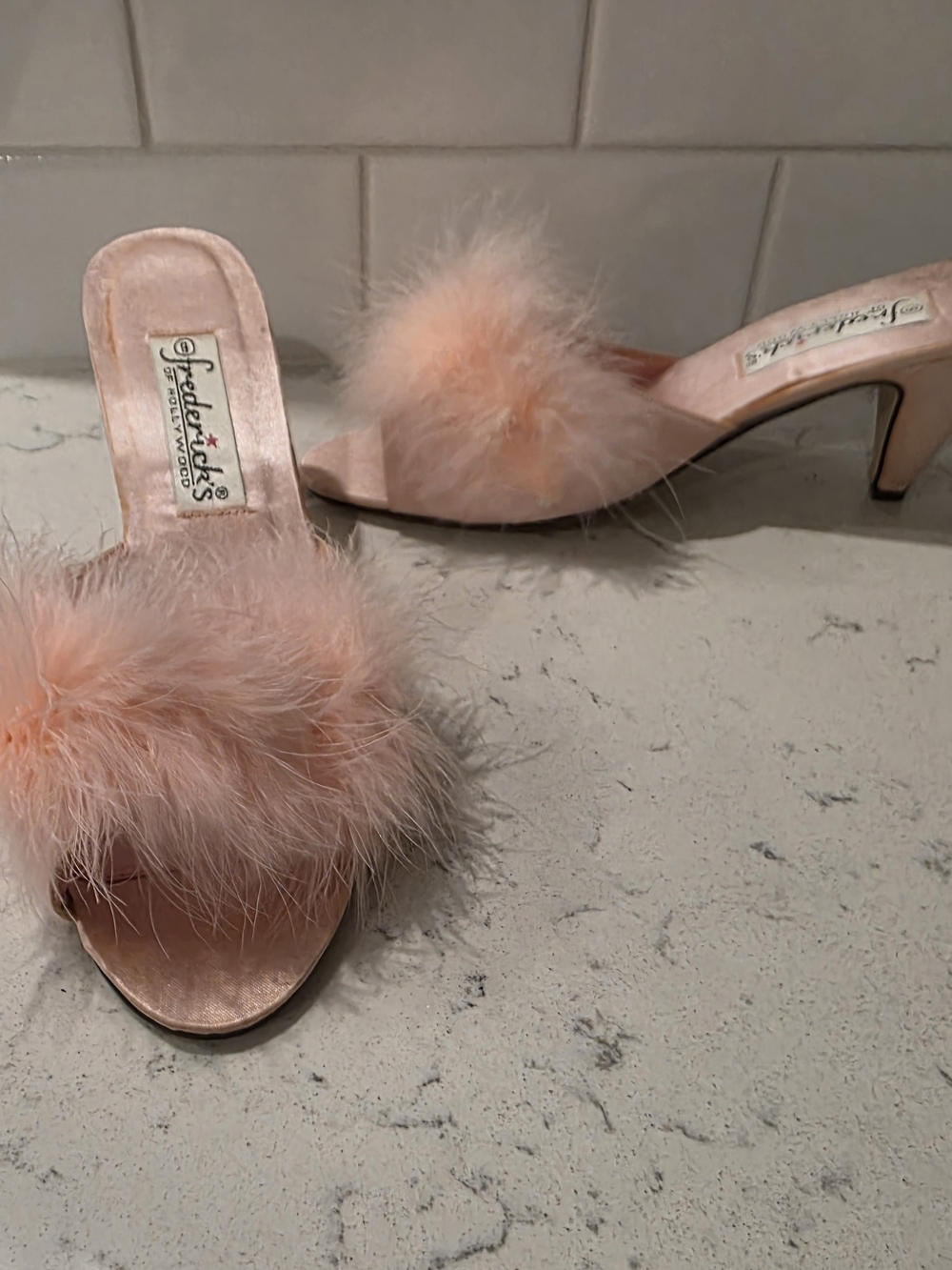 Pink Feather Slide Sandals - Picture 5 of 7